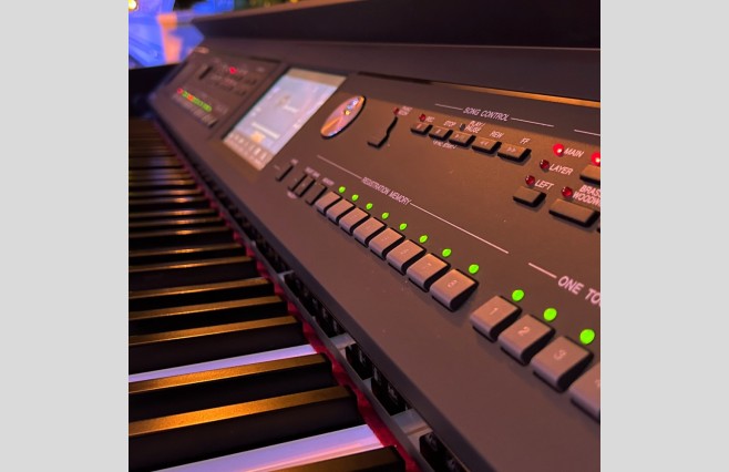 Used Yamaha CVP605 Satin Black Digital Piano Complete Package (SN:BCTP01020) - Image 6